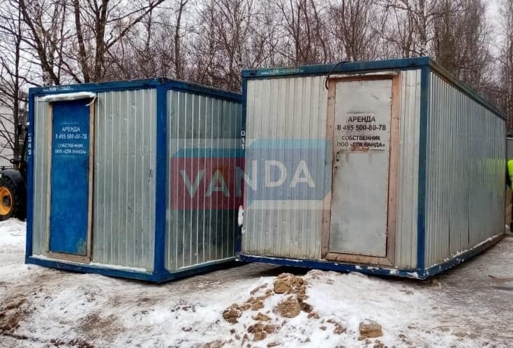 Б/У блок контейнер с тамбуром 5.85x2.45